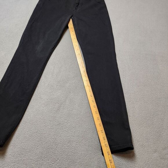Hudson High Waisted Rise Super Skinny Black Jeans Barbara Stretchy Casual Basic - Picture 13 of 14